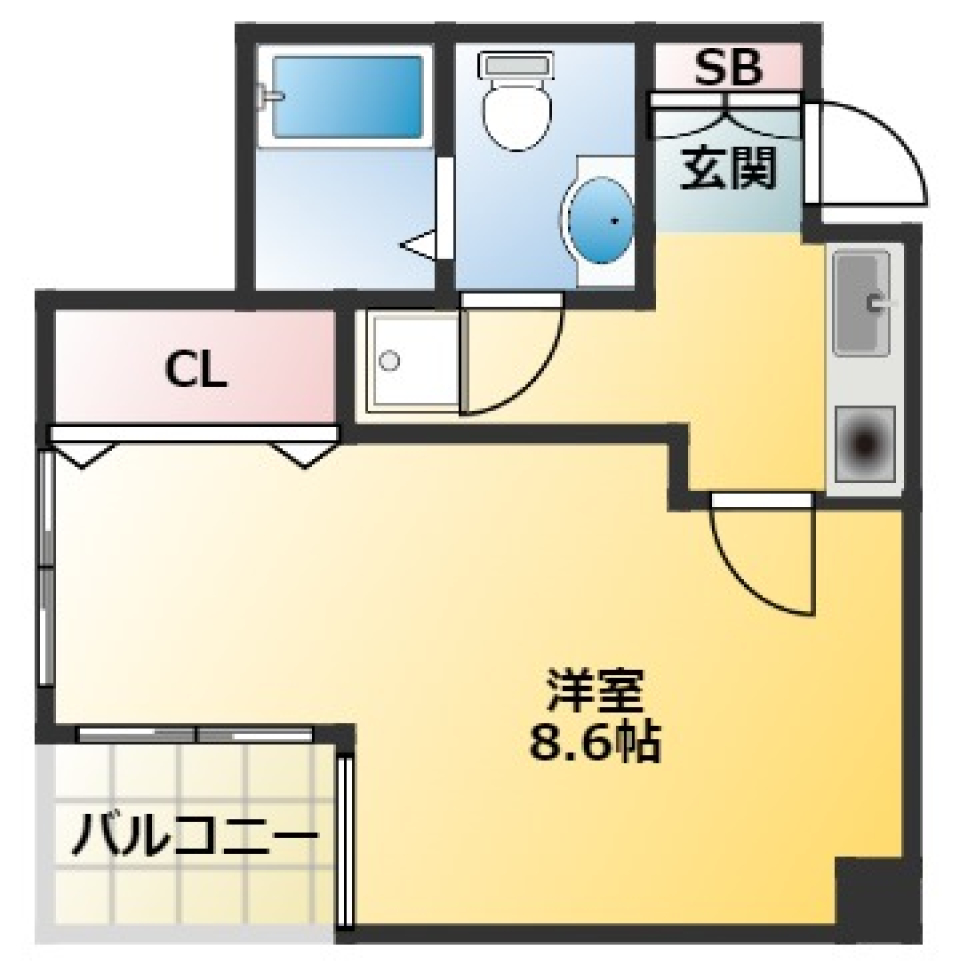 グリーンと光のハーモニーの間取り図