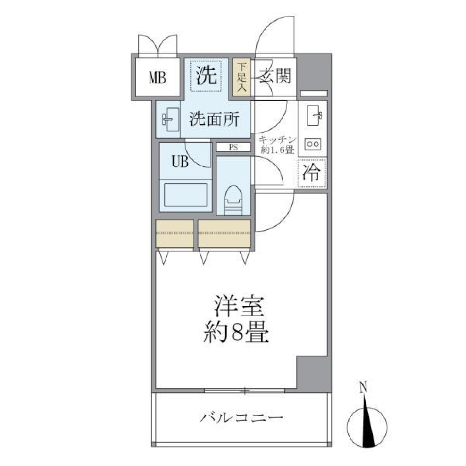 ほっと一息つく空間にの間取り図