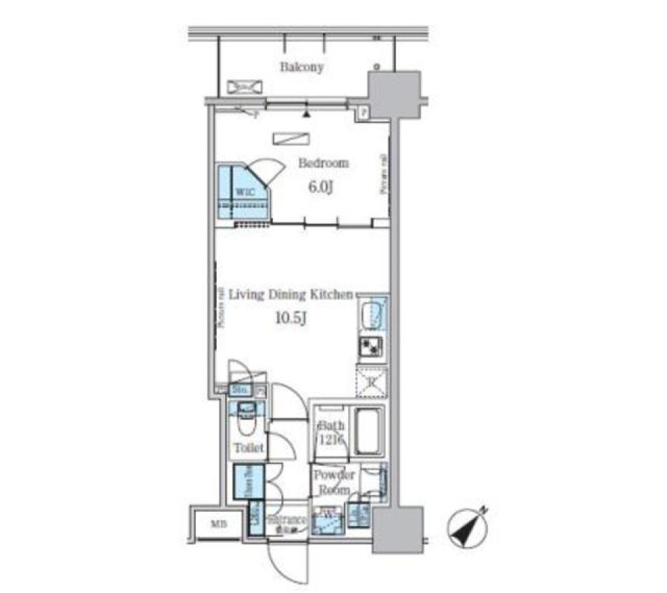 パークアクシス東日本橋ステーションゲート　[ペット可]の間取り図