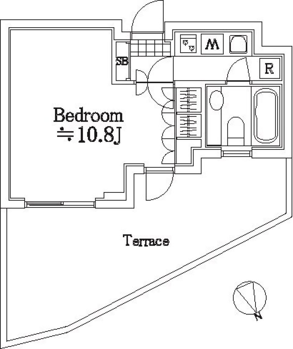 スカイコートヴァンテアン桜上水　110号室の間取り図