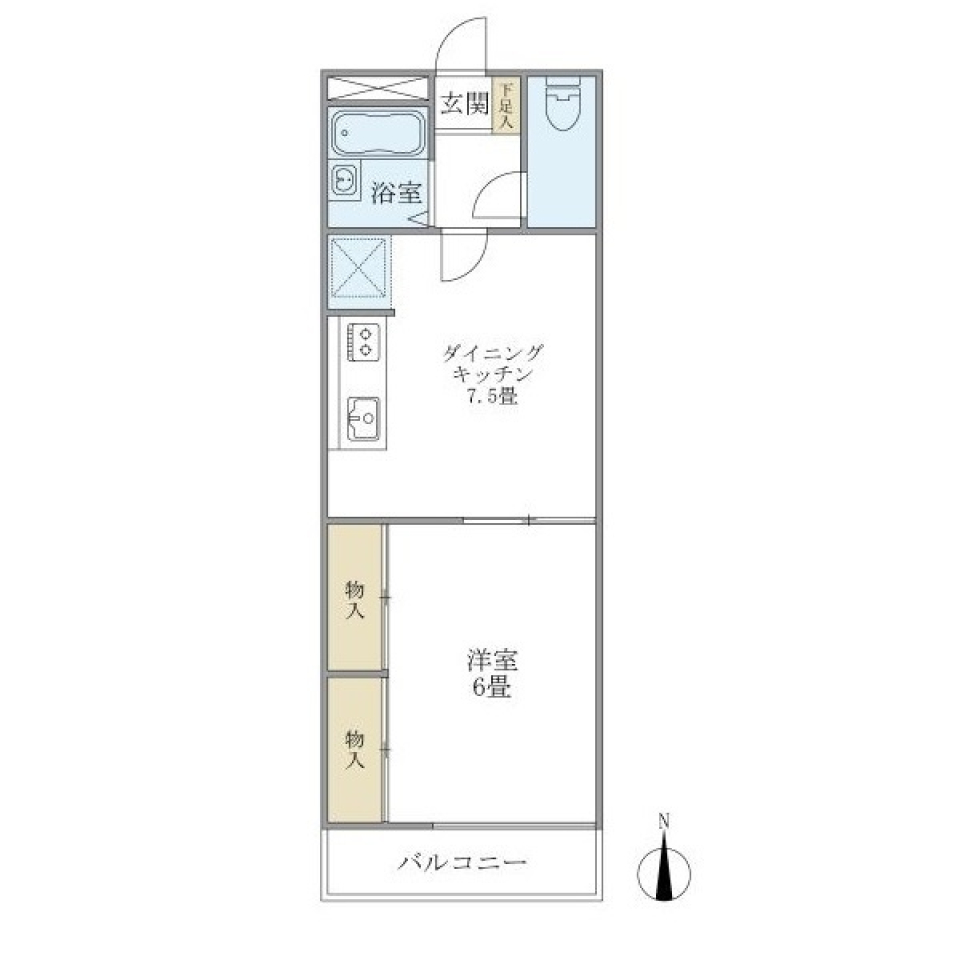 コスモハイツ　205号室の間取り図