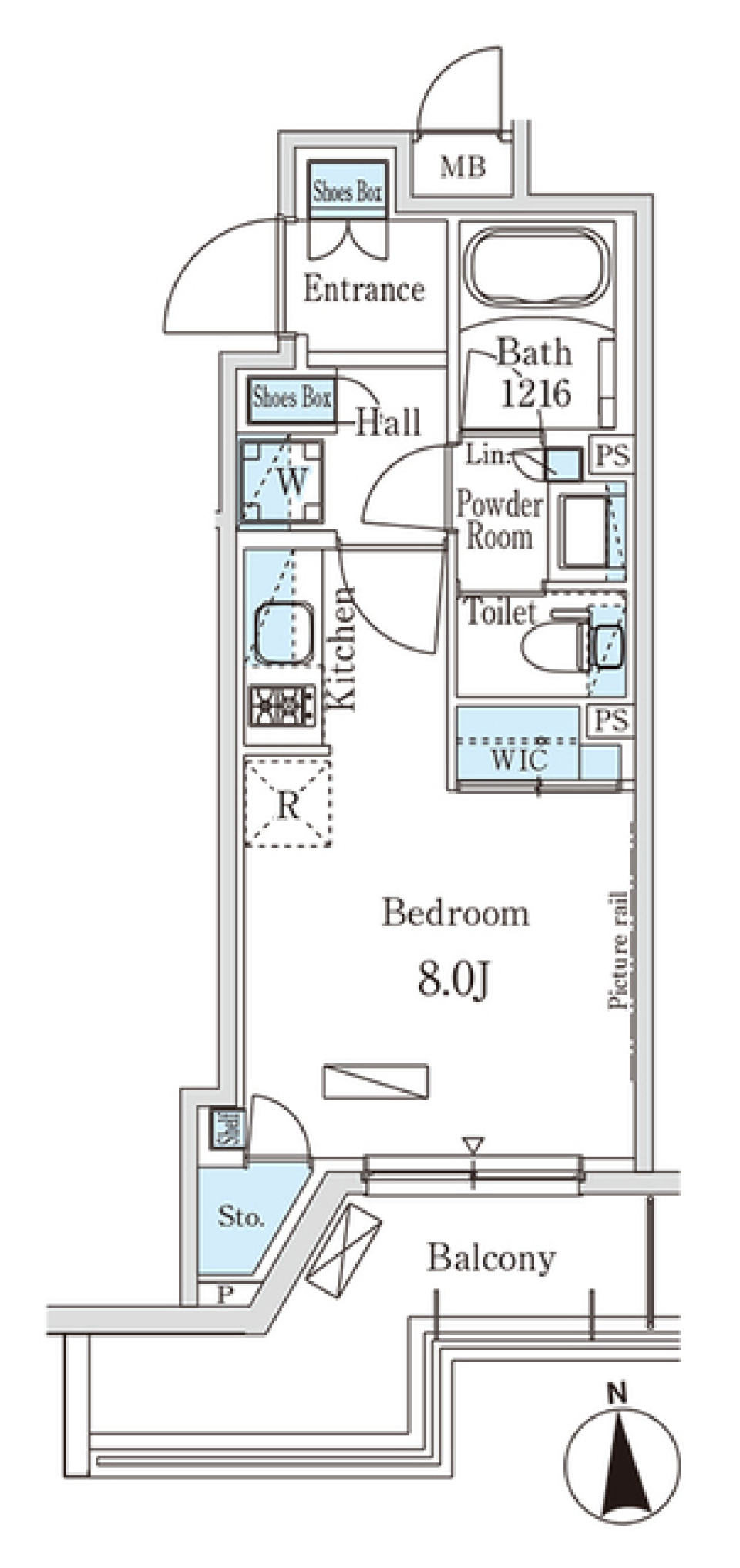 このくらいが落ち着く [ペット可]の間取り図