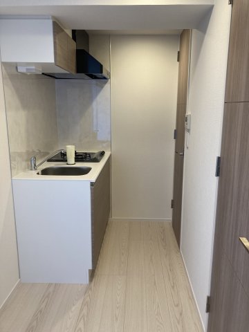 ２口ガスコンロのキッチン。