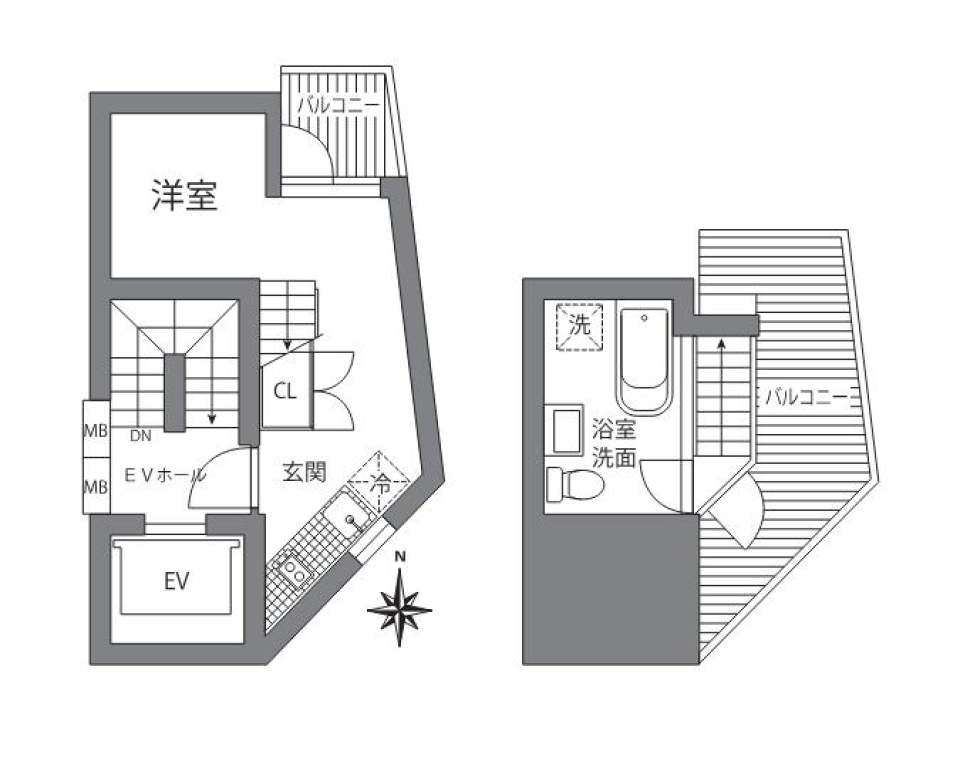 NAKANO SKYWAY［ペット可］の間取り図