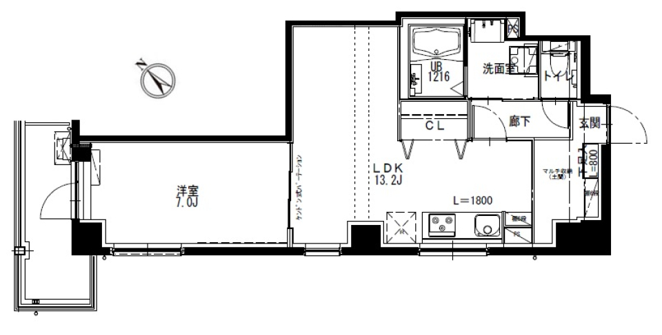 Navi Kamakura　301号室［ペット可］の間取り図