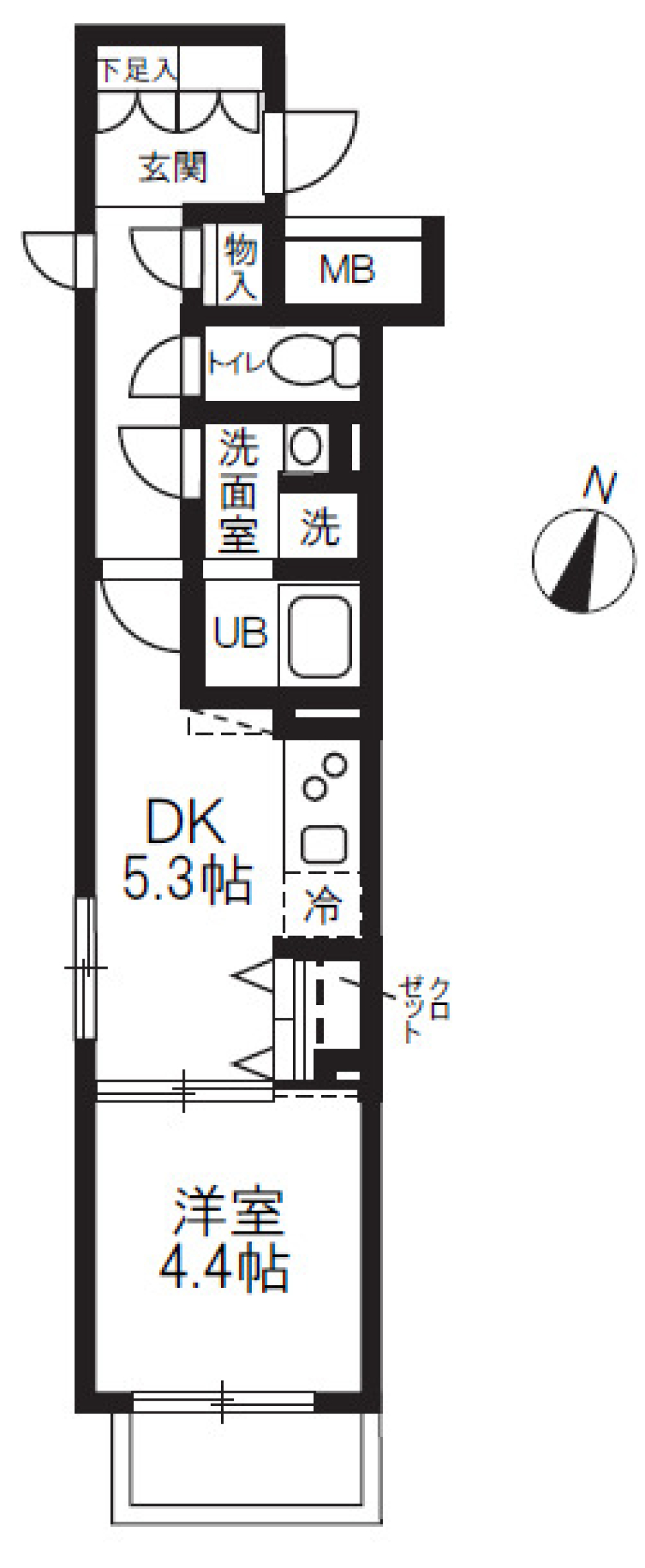 方南銀座商店街の賑わいを感じるの間取り図