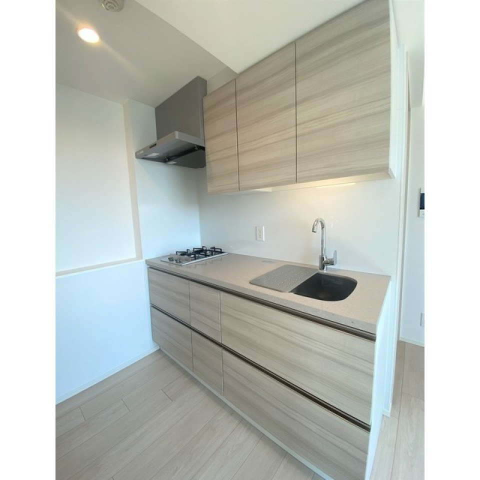 2口コンロのシステムキッチンは、作業がしやすい広々としたキッチンになっています。可愛くて使いやすい、小悪魔キッチンです。
2024.3.16撮影