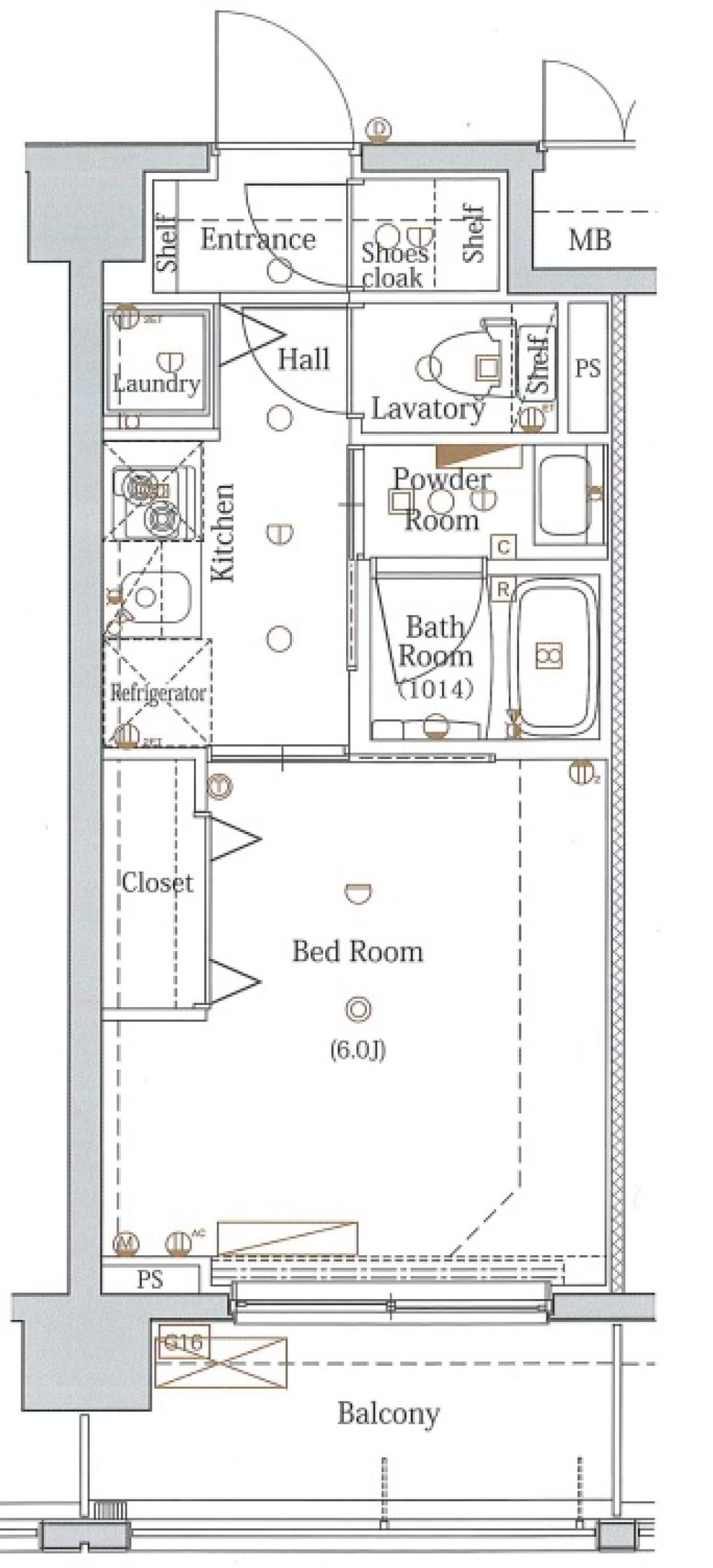 ブレシア多摩川レジデンス　309号室［ペット可］の間取り図