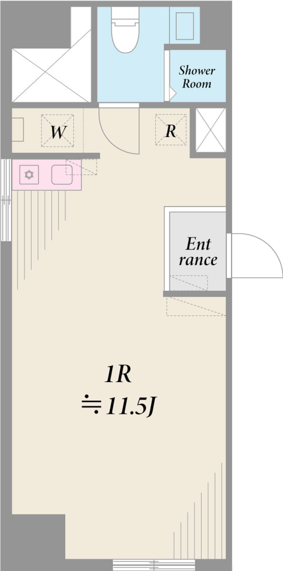 麻布霞町マンション　901号室の間取り図