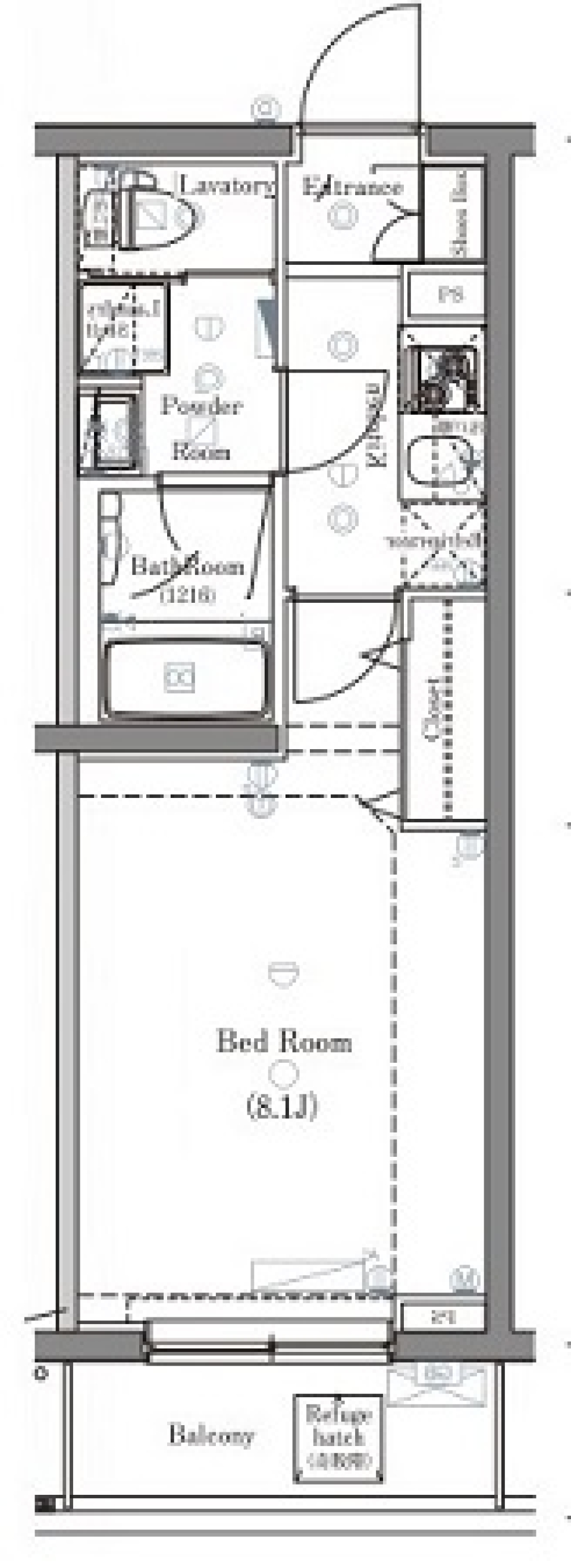 DIPS南六郷　313号室［ペット可］の間取り図