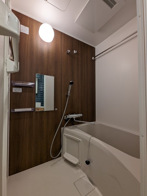 浴室スペースはしっかり確保されてます