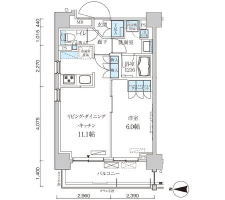 パークアクシス菊川ステーションゲート　［ペット可］の間取り図
