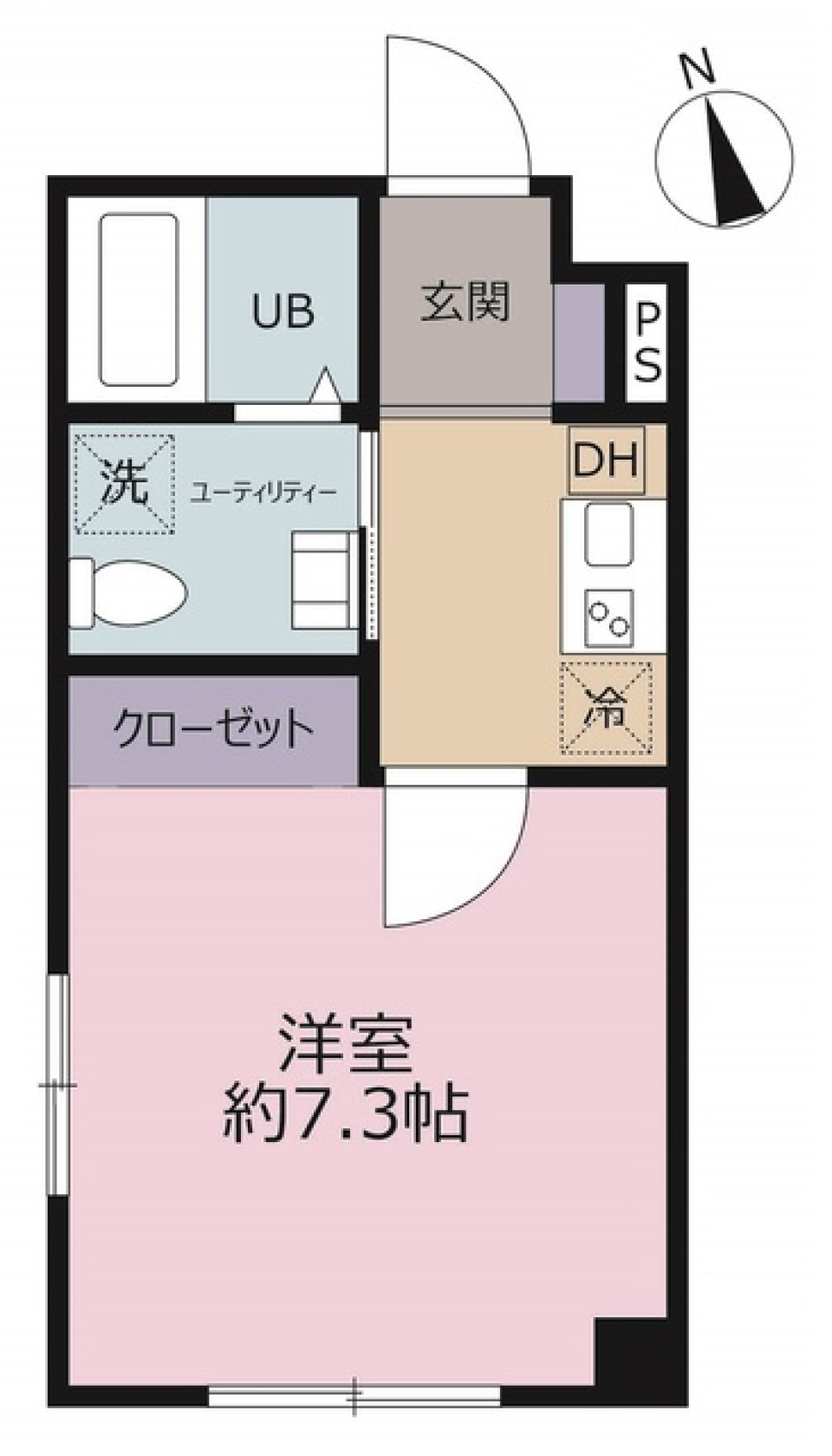 Ｌｉｂｅｒｔｅ浅草　301号室［ペット可］の間取り図