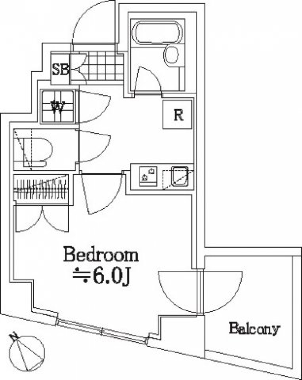 パレステュディオ大塚　101号室の間取り図