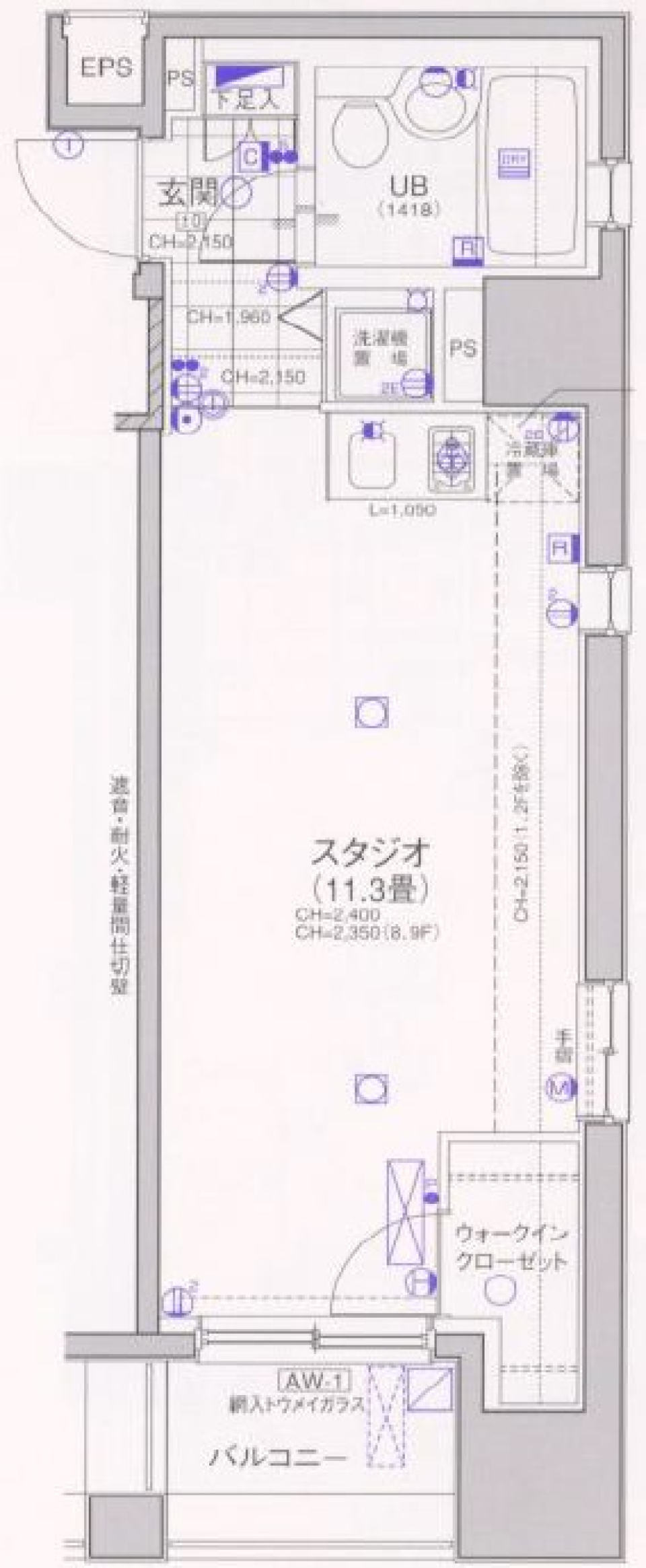 日神デュオステージ笹塚西館　501号室の間取り図