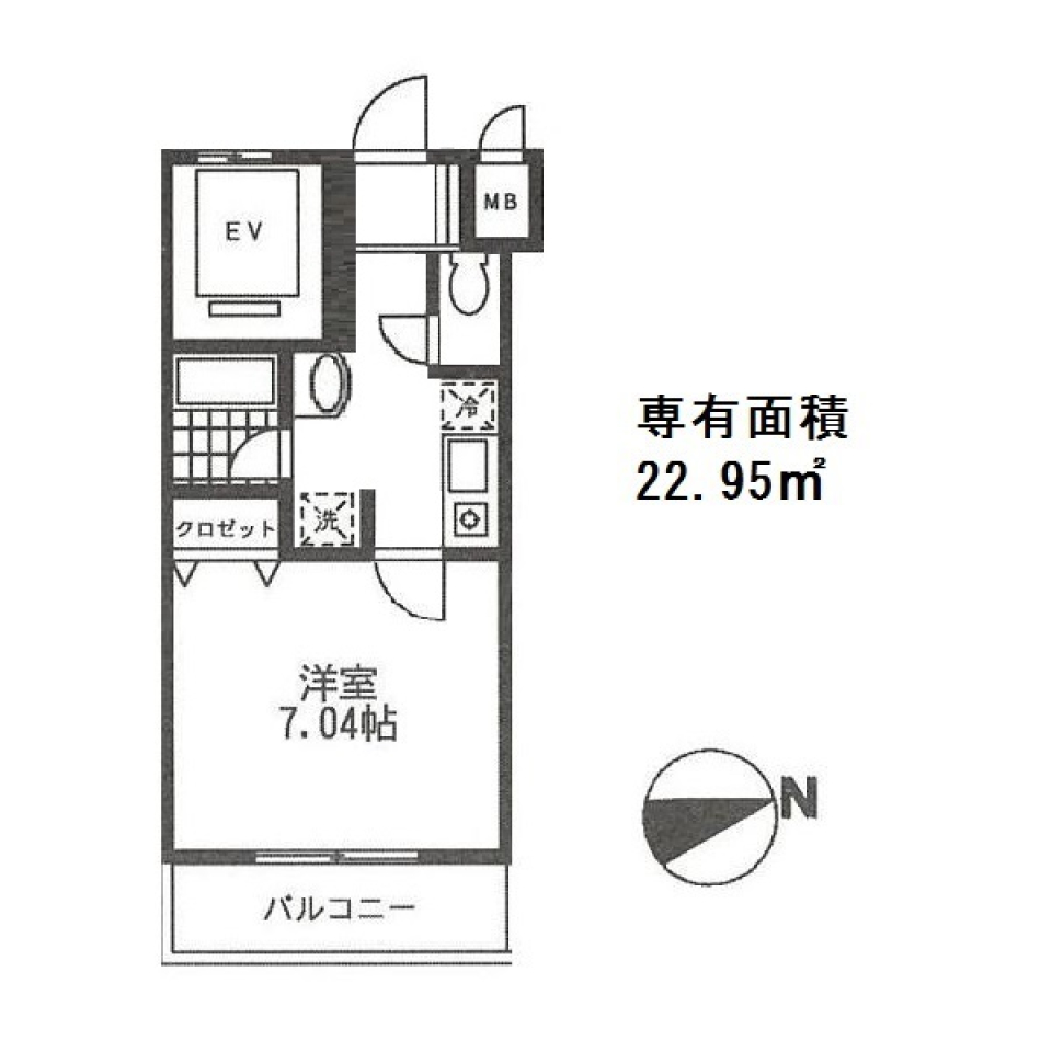 ロンスリー・イースト　502号室の間取り図