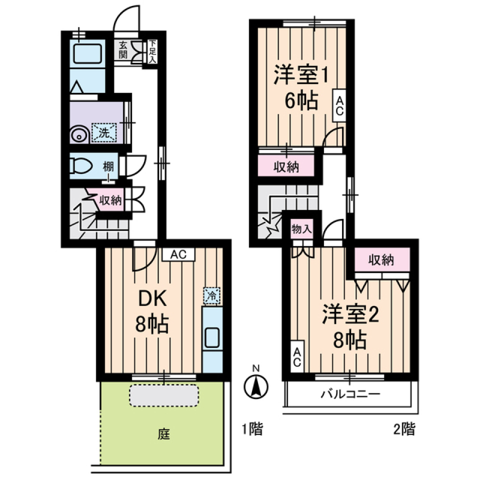 私だけの庭で美味しい朝食をの間取り図
