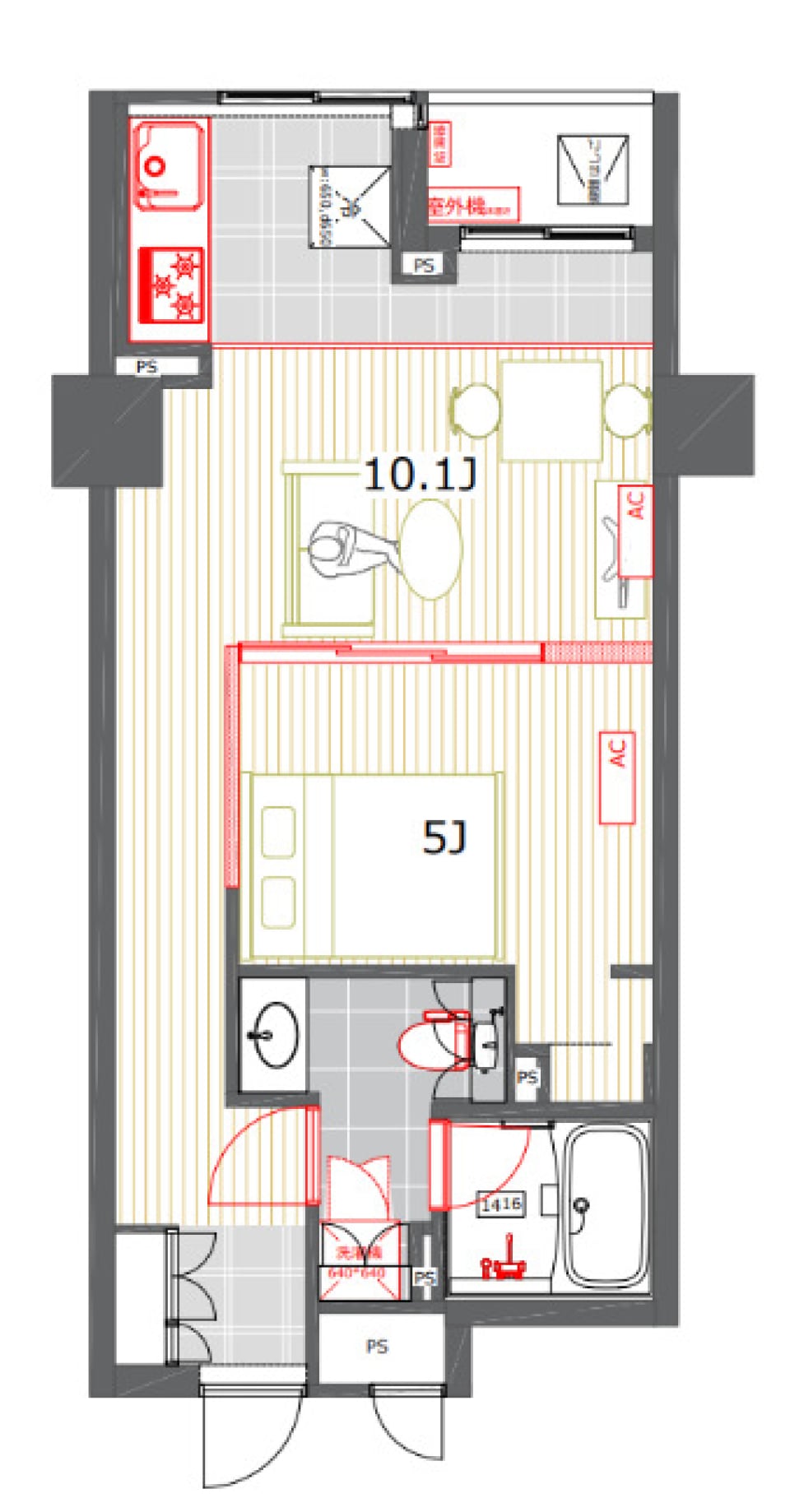 プライムアーバン笹塚　503号室の間取り図