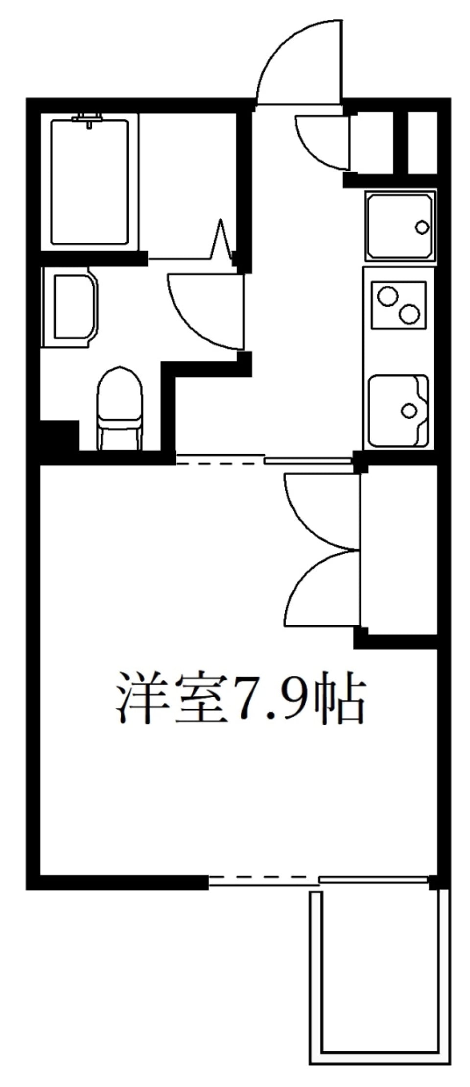 コンクリートのお部屋に優しさを配合したらの間取り図