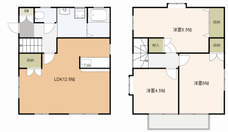 戸建てでのびのびの間取り図