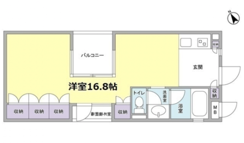 カーサ・ポルトーネ　306号室の間取り図