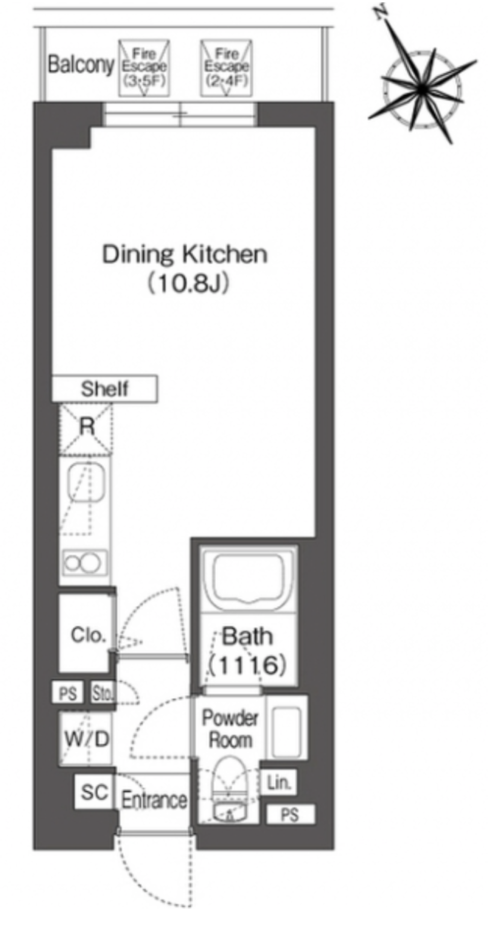 ちょっと目黒川まで散歩［新築］の間取り図