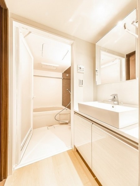 清潔感のある水回りですね