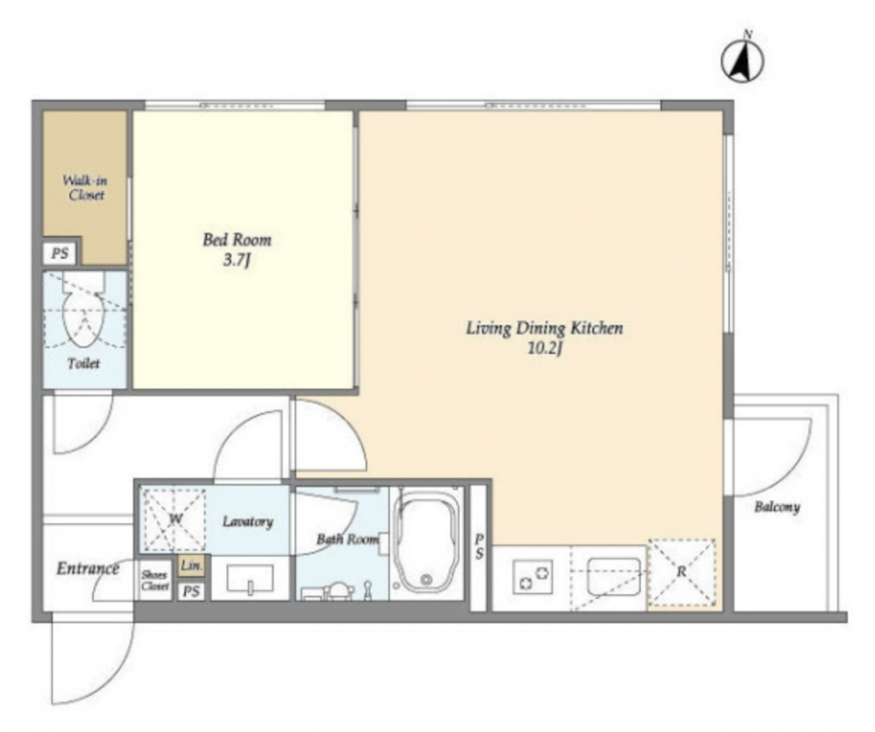 部屋をキャンバスに見立てて［新築］の間取り図
