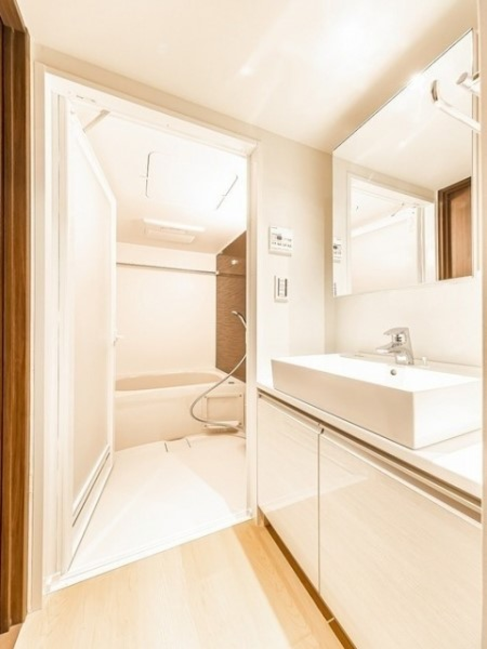 清潔感のある水回りですね