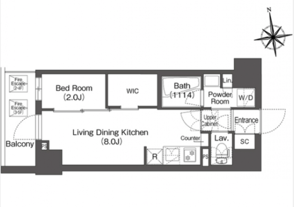 モフモフしたい、いつまでも。［ペット可］の間取り図