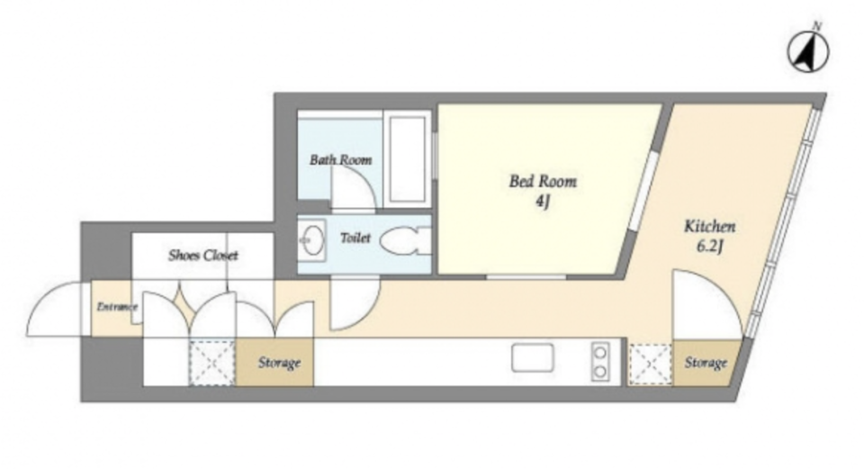 Ｔｒｅｆｏｒｍ　222号室の間取り図
