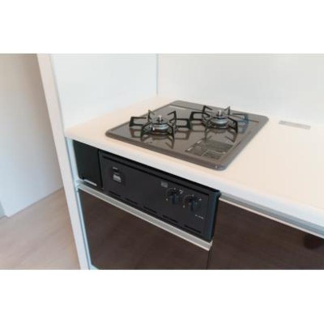 コンロは2口タイプで便利です。※写真は同タイプ住戸です。