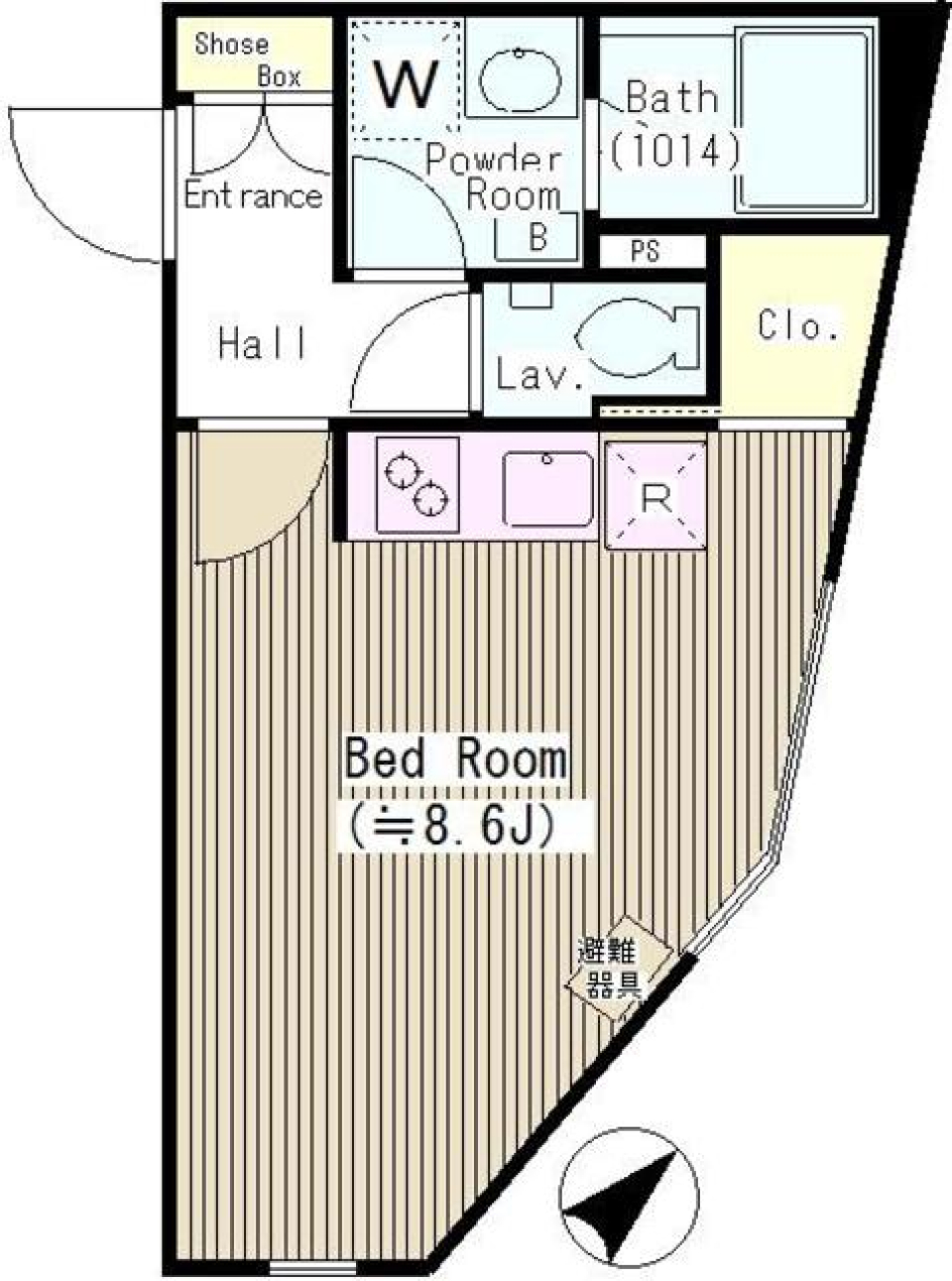 広さを感じさせる技ここにあり。の間取り図