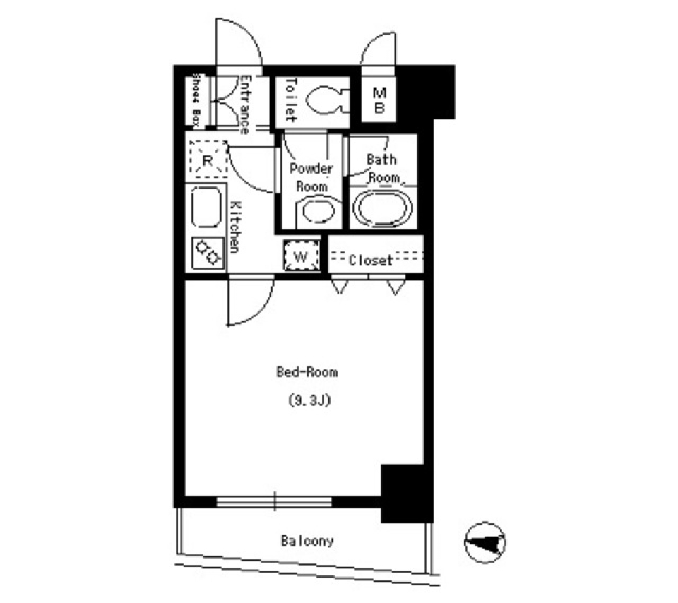 パークキューブ本所吾妻橋　502号室　［ペット可］の間取り図