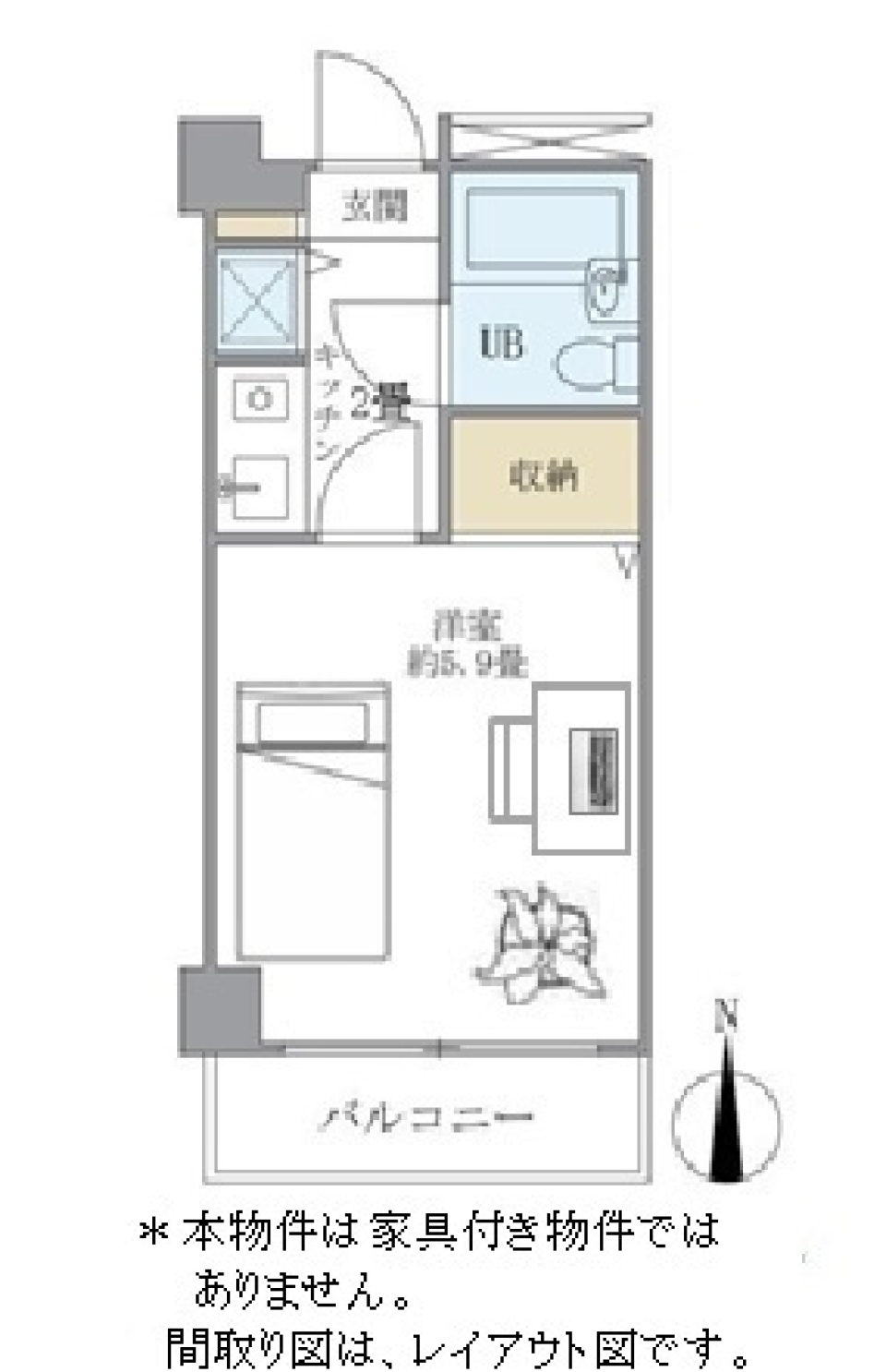 大井町タウンハウス　602号室の間取り図