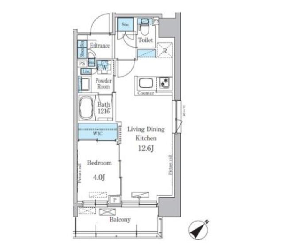 パークアクシス押上テラス　304号室の間取り図