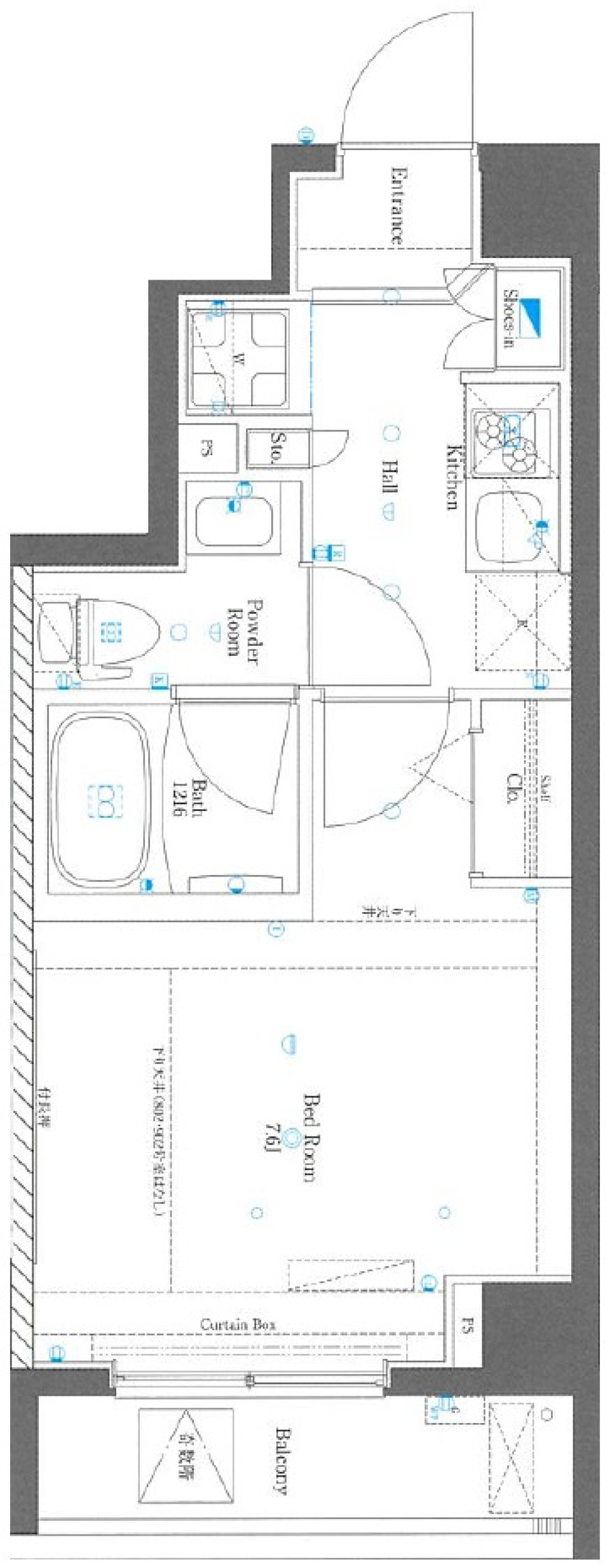 AZEST赤塚新町　502号室の間取り図