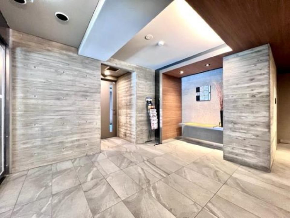 落ち着きのあるロビー。