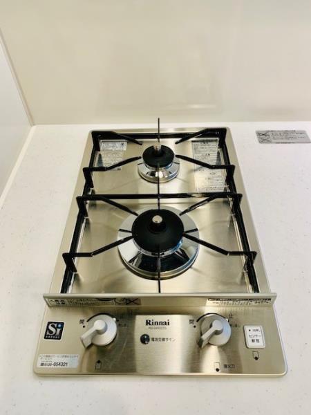 2口タイプのガスコンロです。