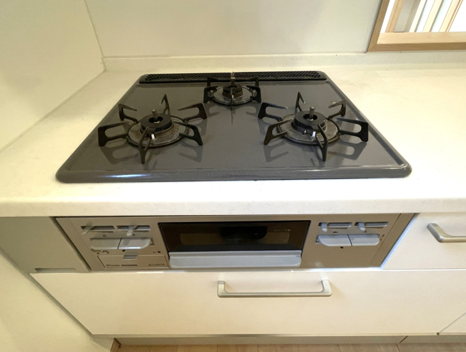 コンロ回りもスペースゆったり