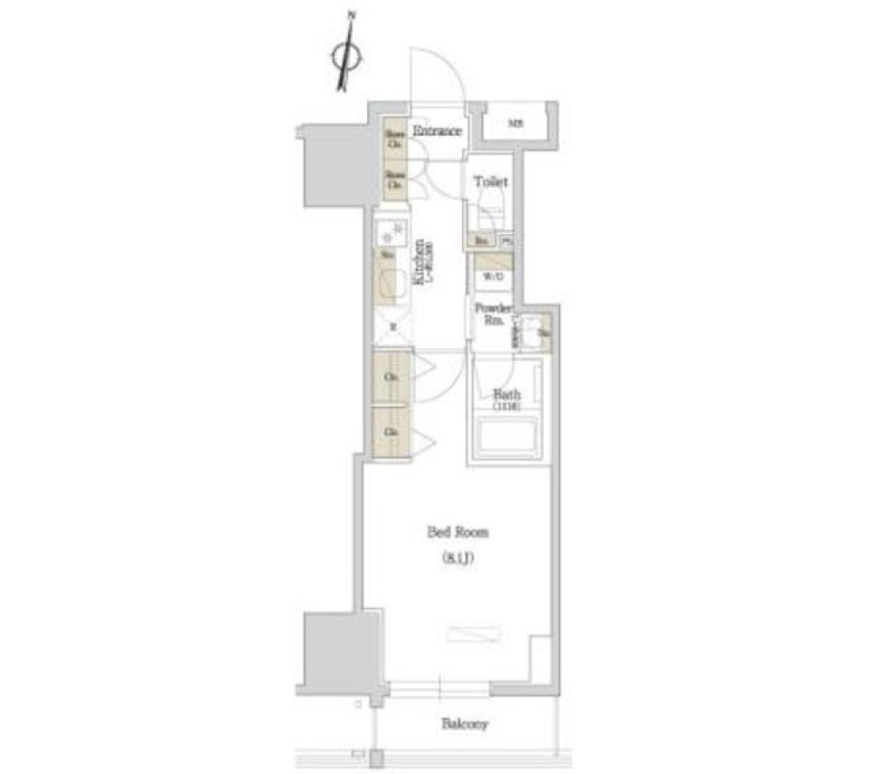 アーバネックス西新宿　504号室の間取り図