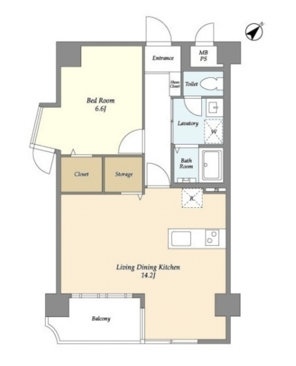 心が落ち着くのを感じるの間取り図