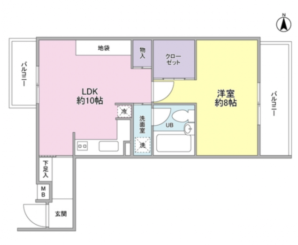 スカーレットはラッキーカラーの間取り図