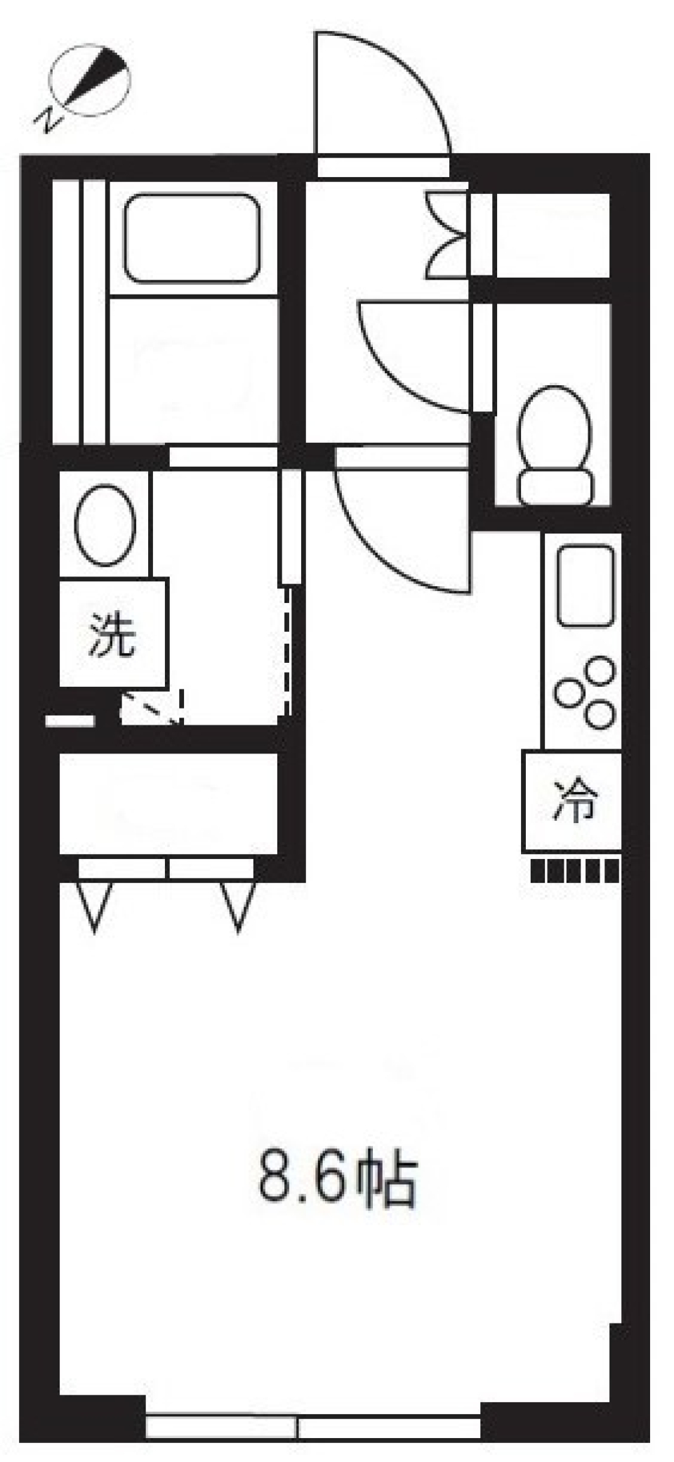 リーガランド目黒　303号室の間取り図
