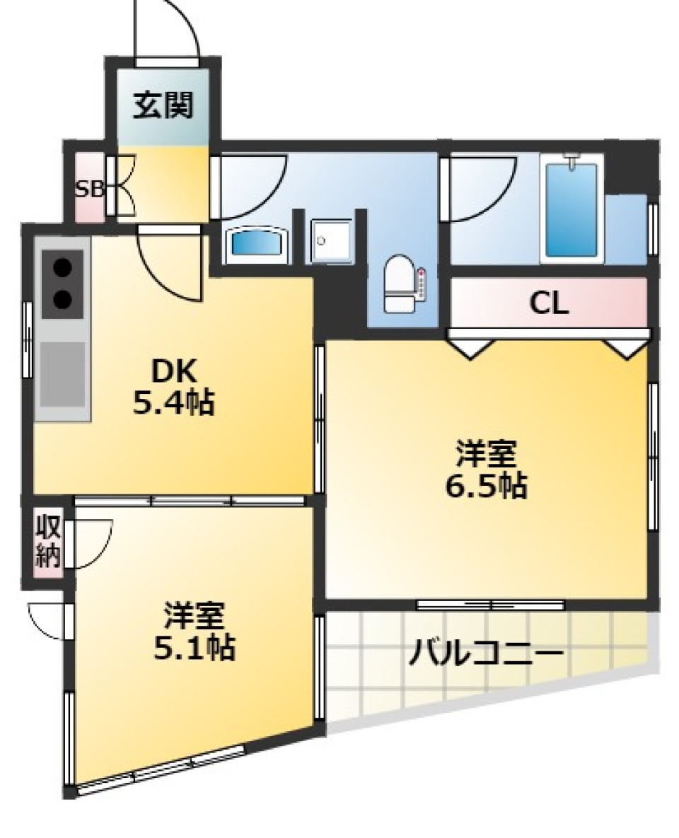 ちょうどいい無骨感の間取り図