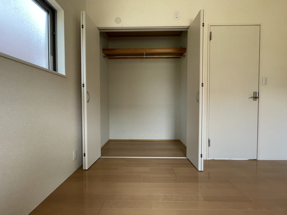 こちらも収納力があるクローゼット。