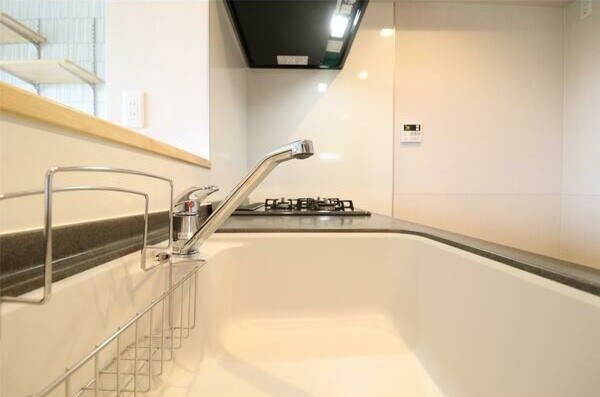 キッチン全体像の写真はありませんが、シンクから伝わってくる綺麗さと機能性