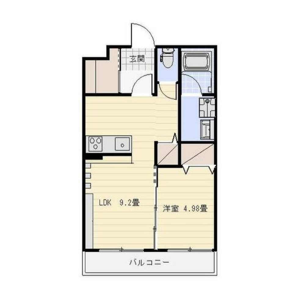 猫様人間様用room［ペット・築浅］の間取り図