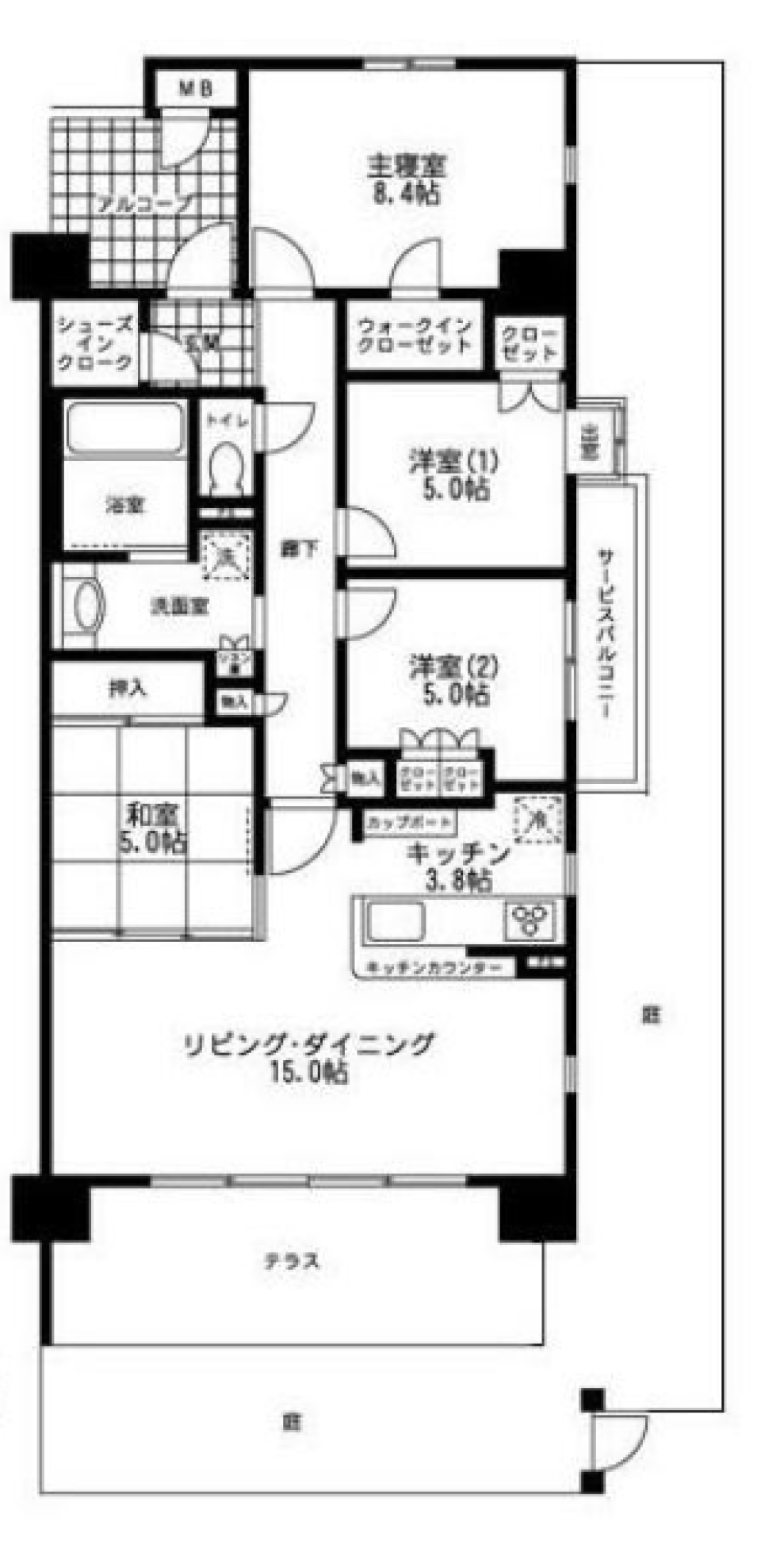 ラグジュアリー・ファミリーの間取り図
