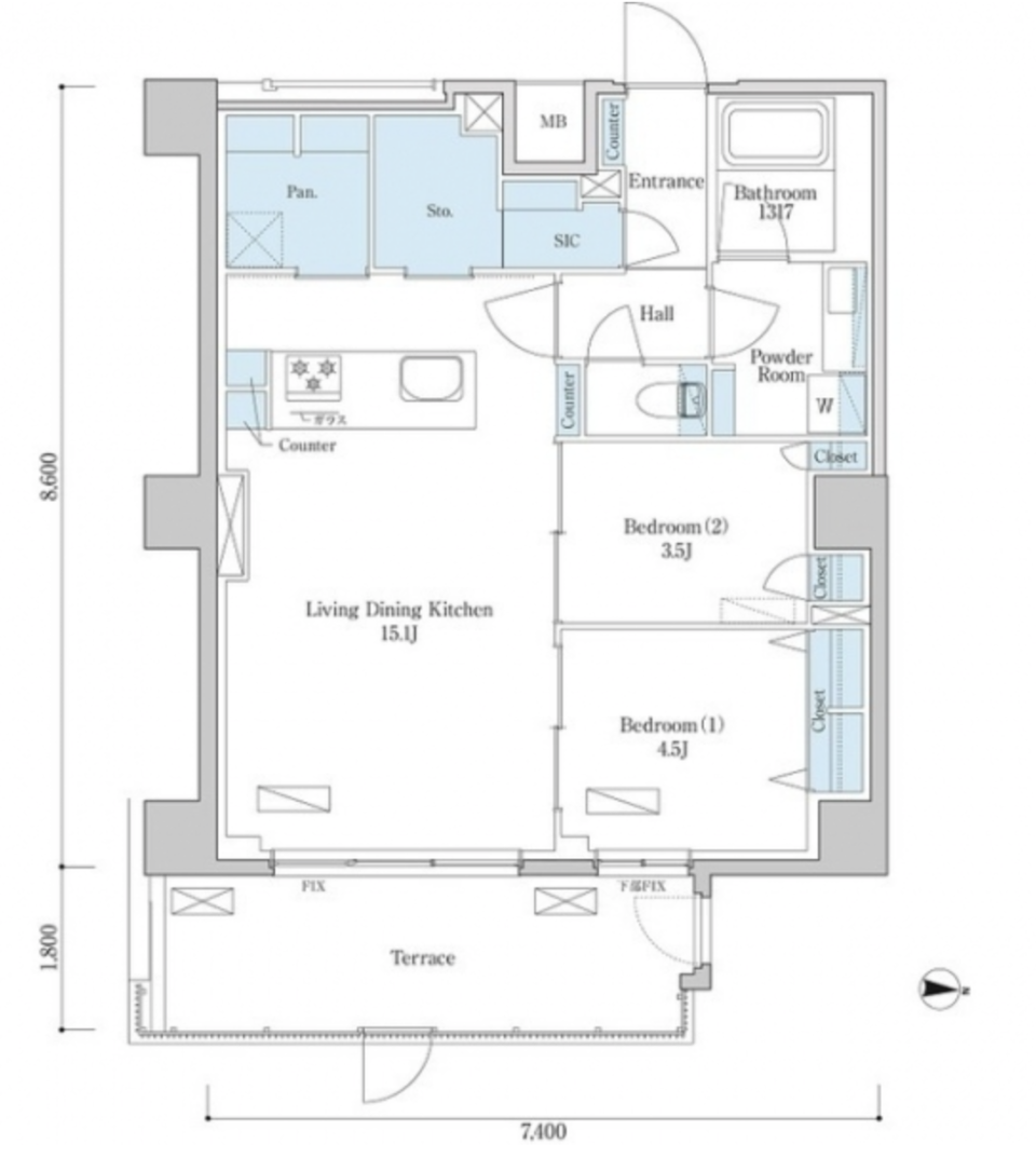 わんこの暮らしやすさをベースに［ペット可］の間取り図